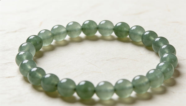 Green Aventurine Bracelet — Luck & Opportunity | Simple Line