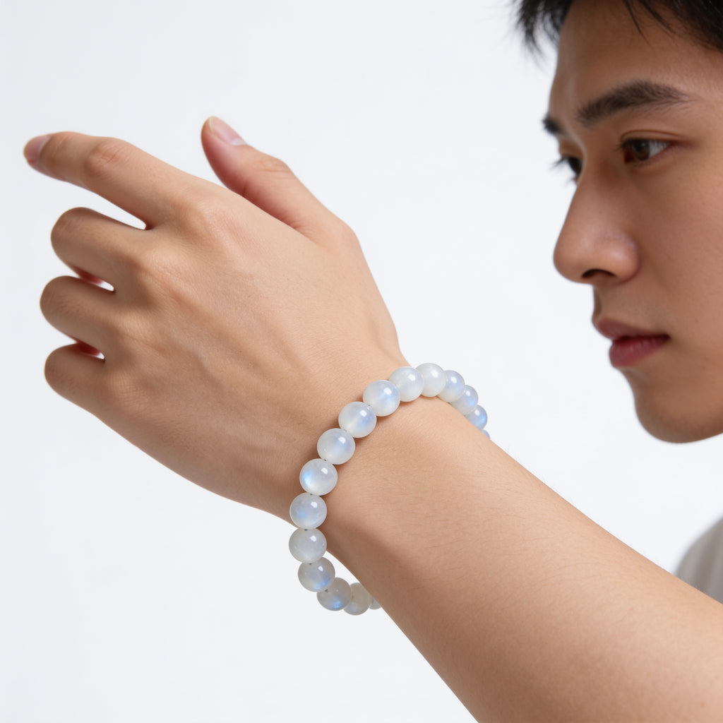 Moonstone Bracelet — Intuition & New Beginnings | Simple Line