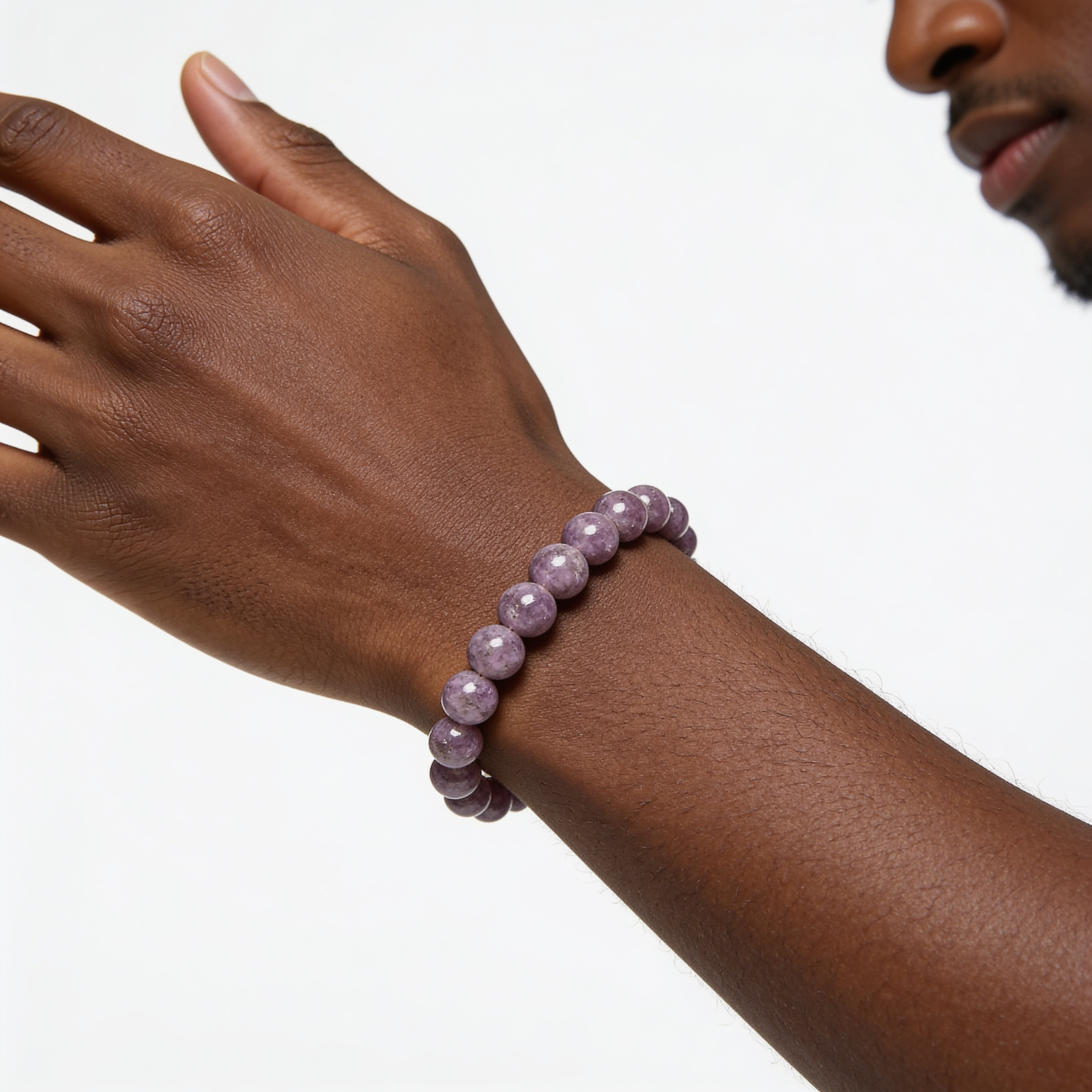Rhodonite Bracelet — Emotional Healing | Simple Line