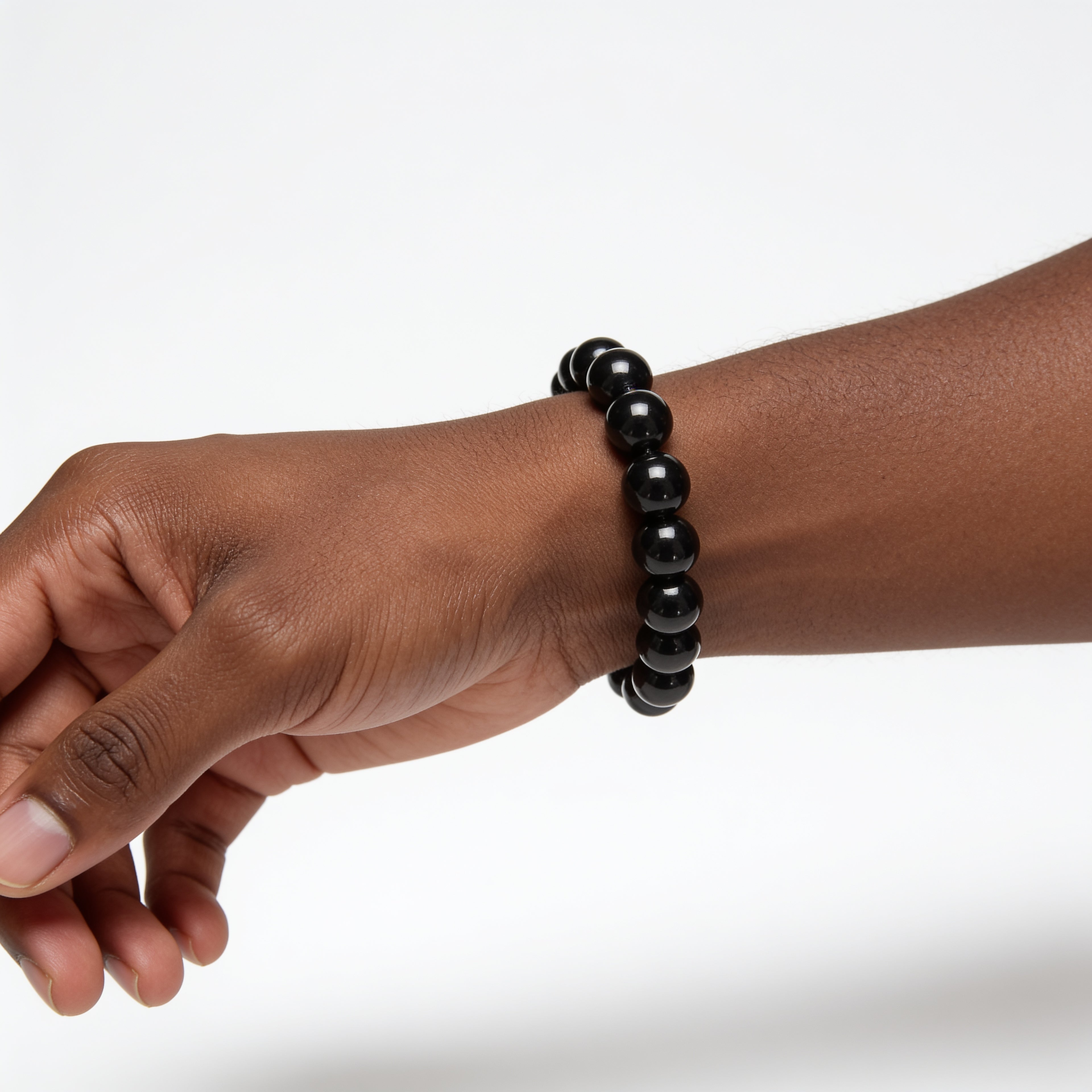 Black Tourmaline Bracelet — Protection & Grounding | Simple Line