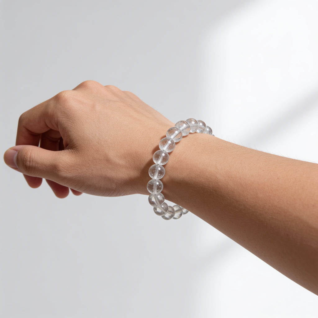 水晶 (クリアクォーツ) ブレスレット — 浄化・万能 | シンプルライン