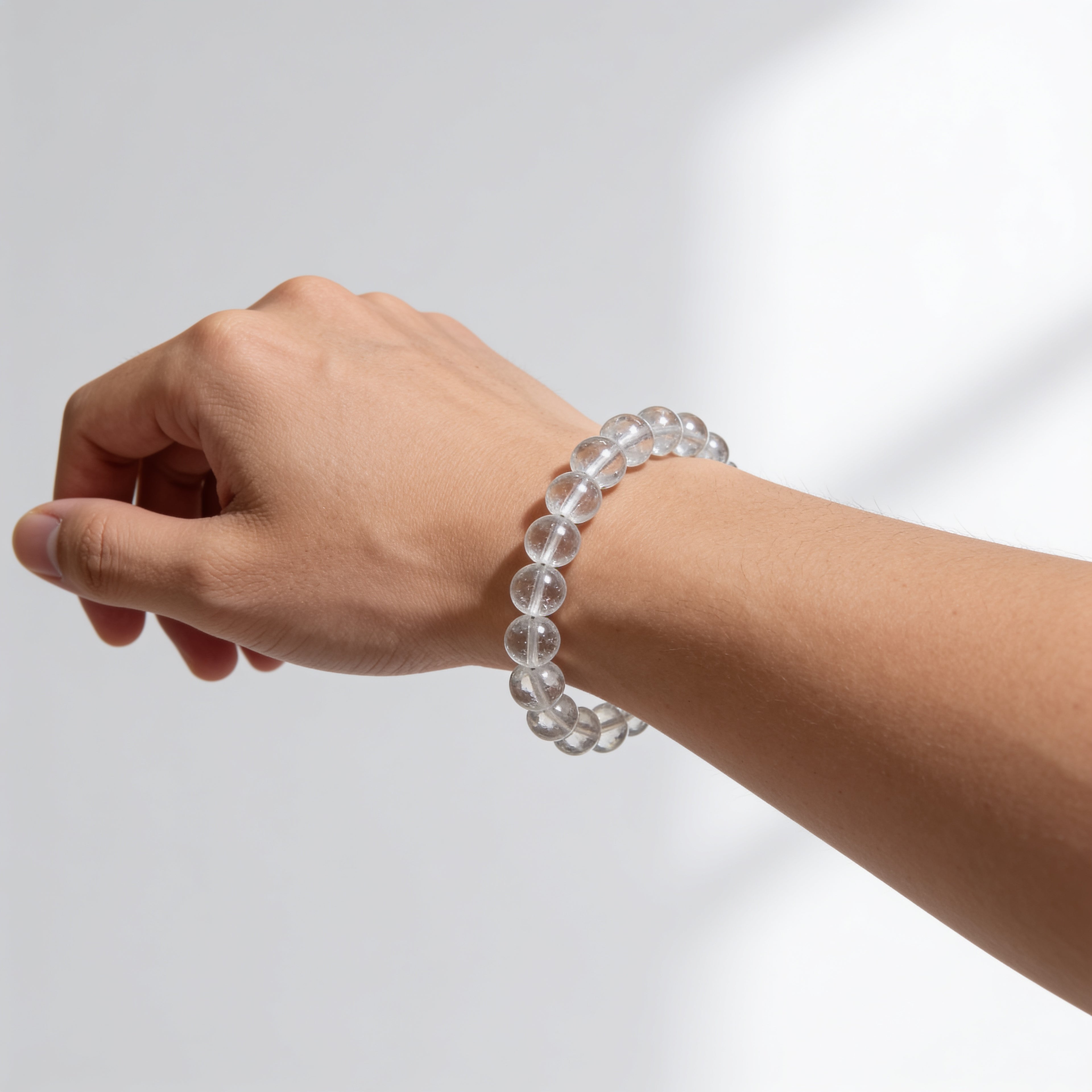 水晶 (クリアクォーツ) ブレスレット — 浄化・万能 | シンプルライン