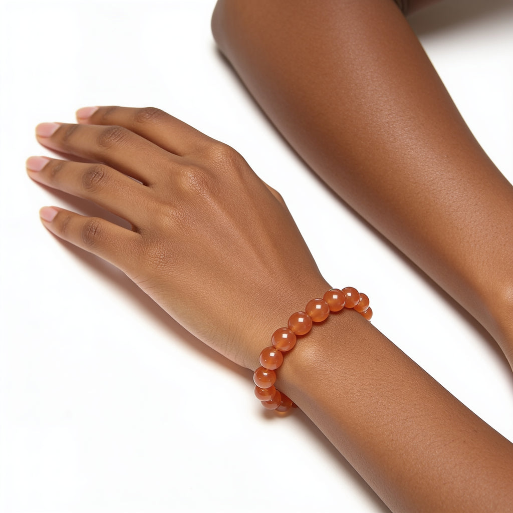 Carnelian Bracelet — Creativity & Drive | Simple Line