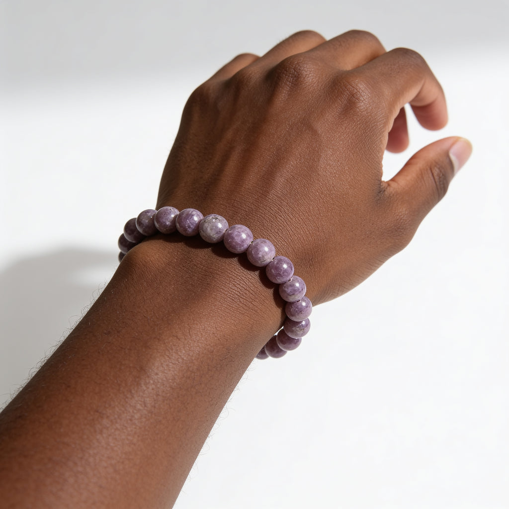 Rhodonite Bracelet — Emotional Healing | Simple Line