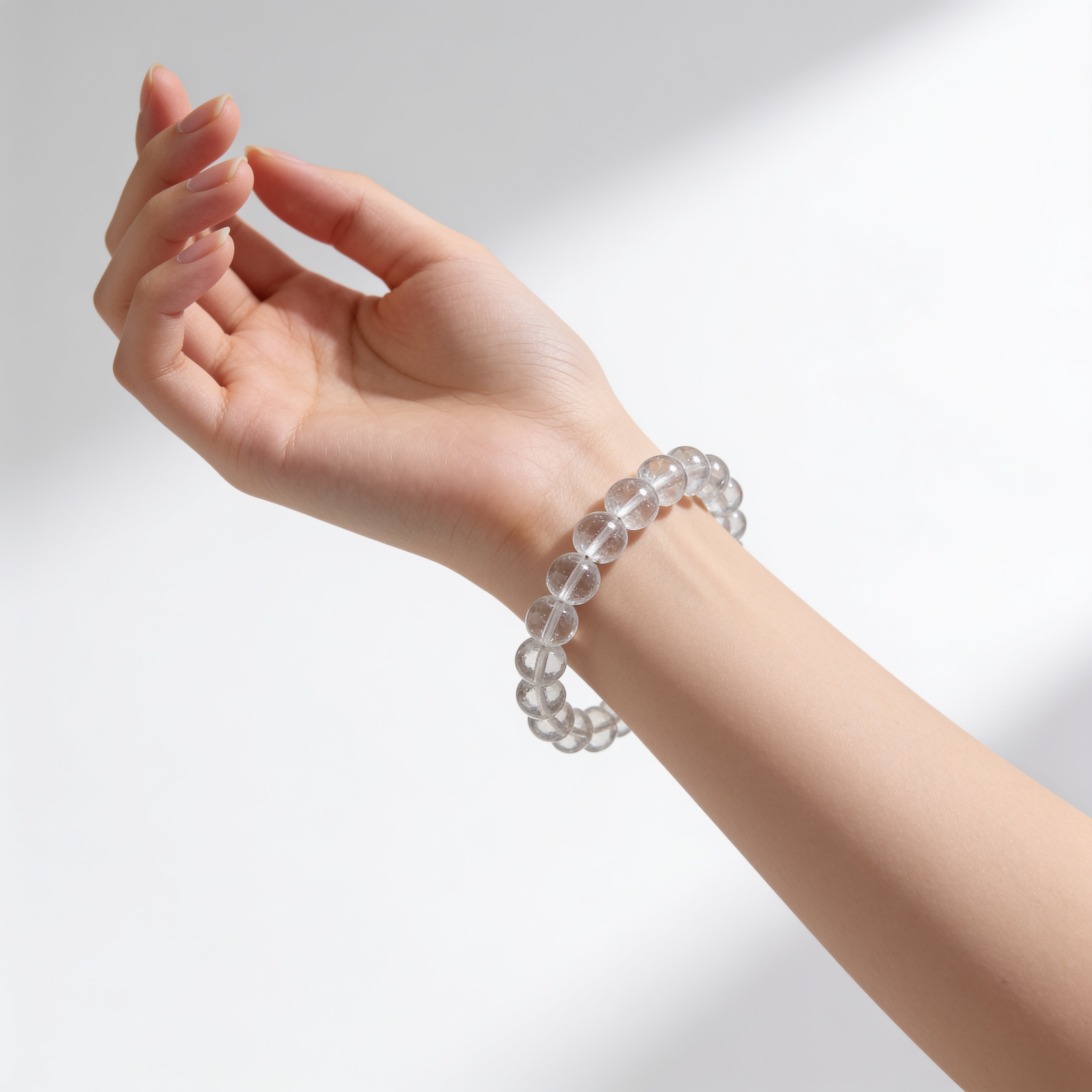 水晶 (クリアクォーツ) ブレスレット — 浄化・万能 | シンプルライン