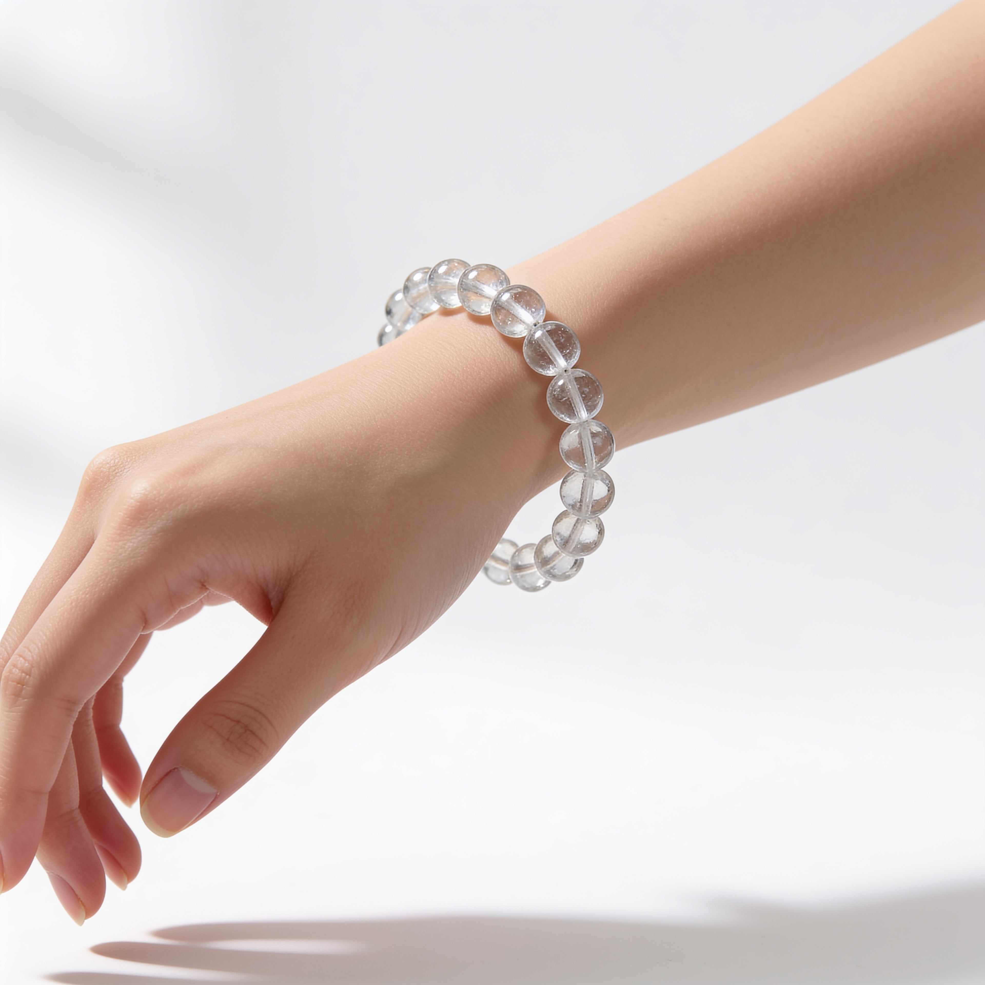 水晶 (クリアクォーツ) ブレスレット — 浄化・万能 | シンプルライン