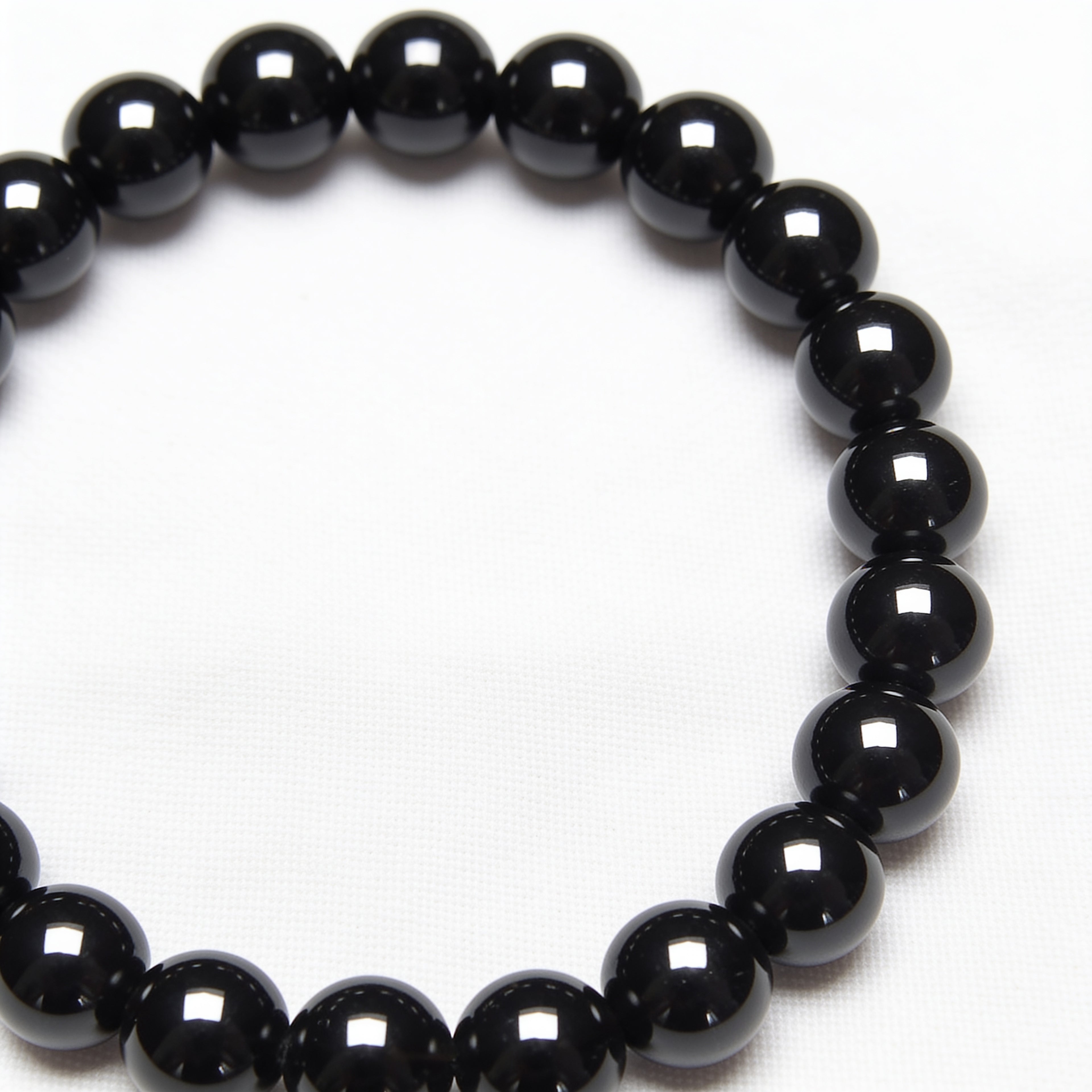 Black Tourmaline Bracelet — Protection & Grounding | Simple Line