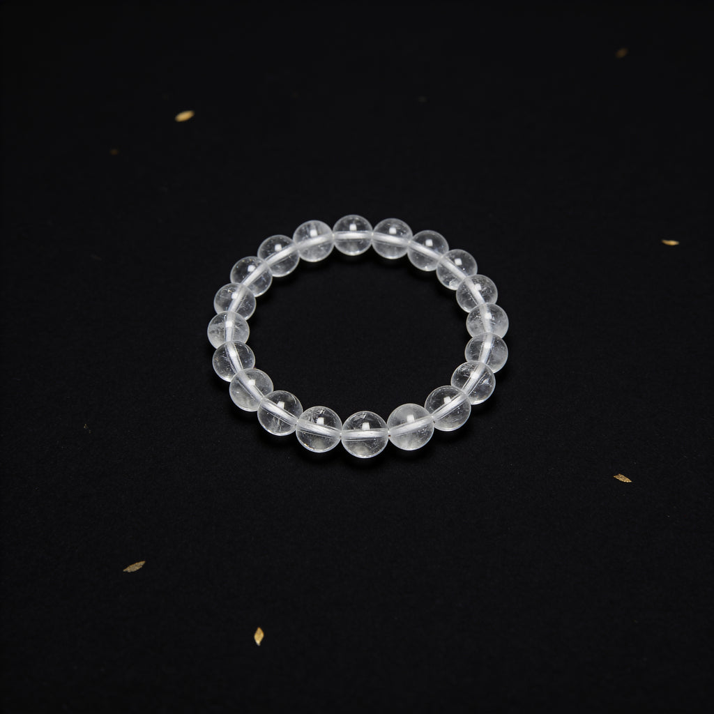 水晶 (クリアクォーツ) ブレスレット — 浄化・万能 | シンプルライン