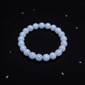Blue Lace Agate Bracelet — Calm Communication | Simple Line