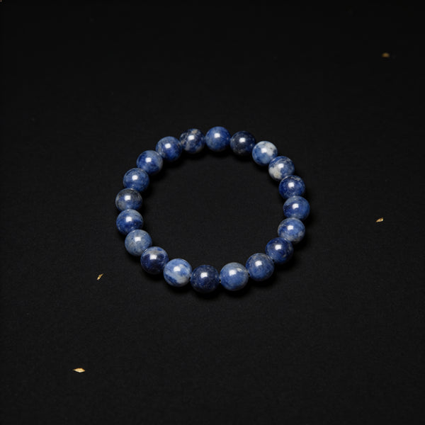Lapis Lazuli Bracelet — Wisdom & Self-Expression | Simple Line