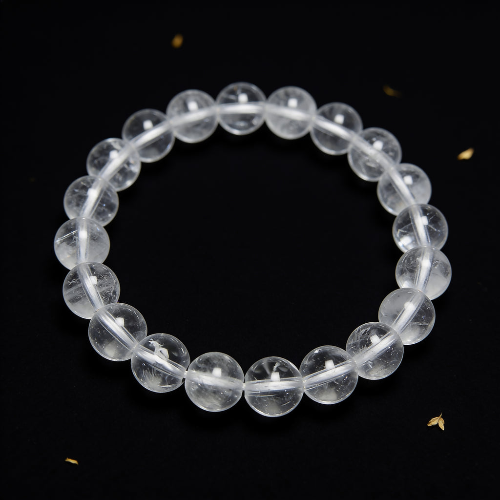 水晶 (クリアクォーツ) ブレスレット — 浄化・万能 | シンプルライン